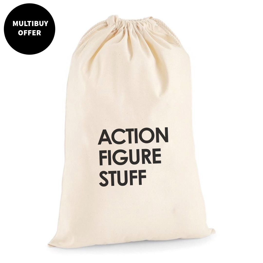 ACTION FIGURE STUFF DRAWSTRING BAG