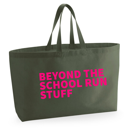 BEYOND THE SCHOOL RUN STUFF EXTRA LARGE TOTE BAG