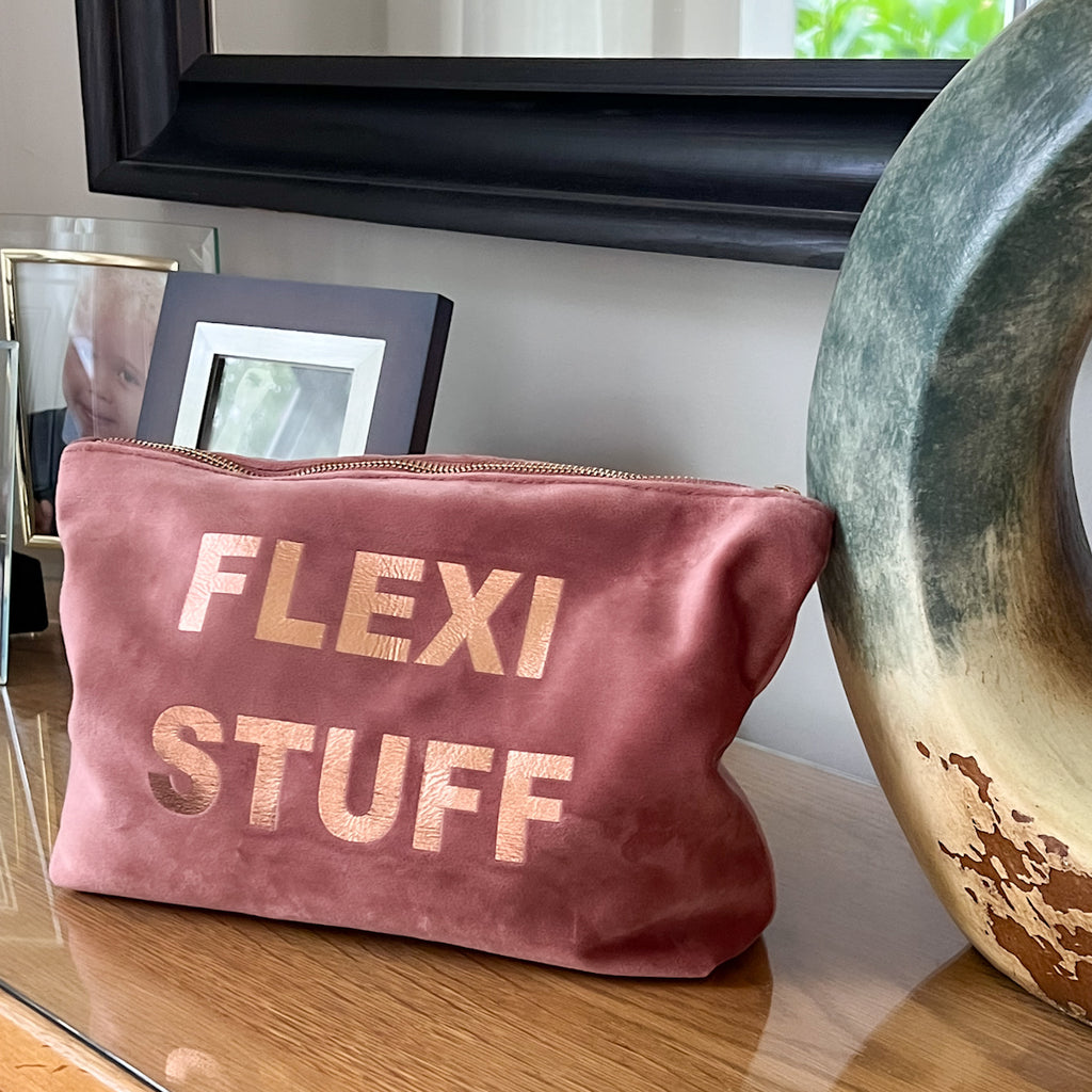 Large velvet pouch outlet