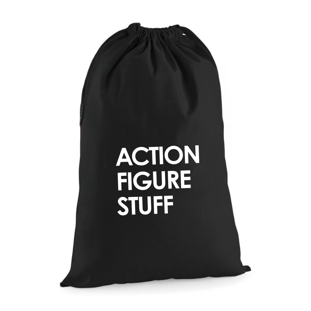 ACTION FIGURE STUFF DRAWSTRING BAG