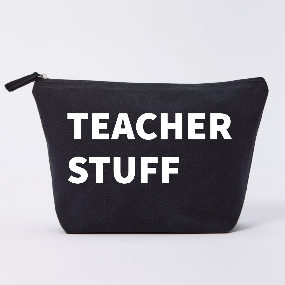 TEACHER STUFF CANVAS POUCH