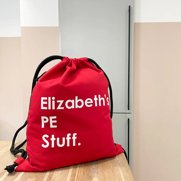 PERSONALISED PE BAG WITH HIDDEN POCKET
