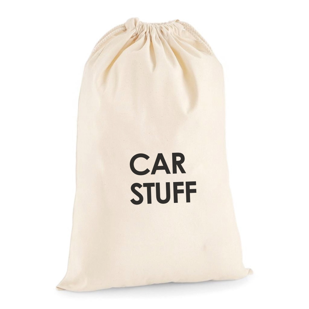 CAR STUFF DRAWSTRING BAG