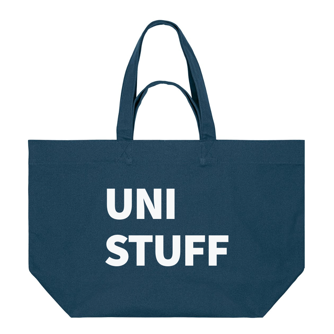 PREMIUM AIRFORCE BLUE TOTE BAG WITH WHITE PRINT