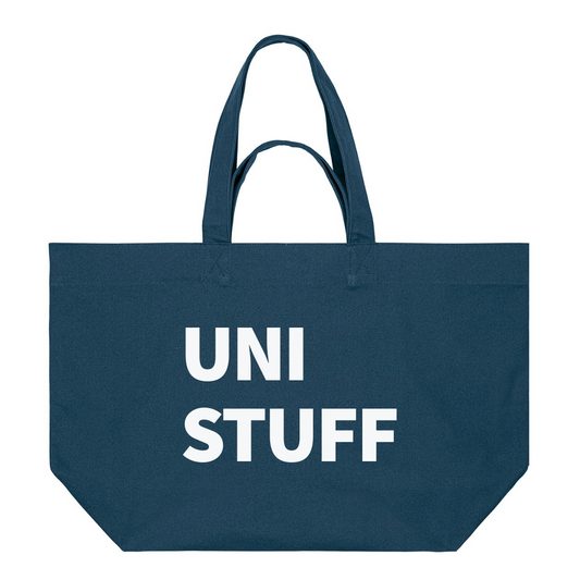 PREMIUM AIRFORCE BLUE TOTE BAG WITH WHITE PRINT