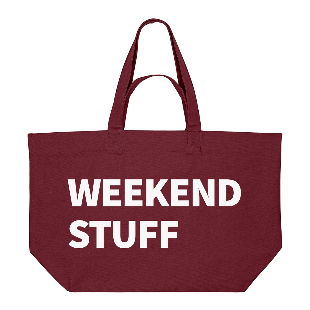 WEEKEND STUFF PREMIUM TOTE BAG