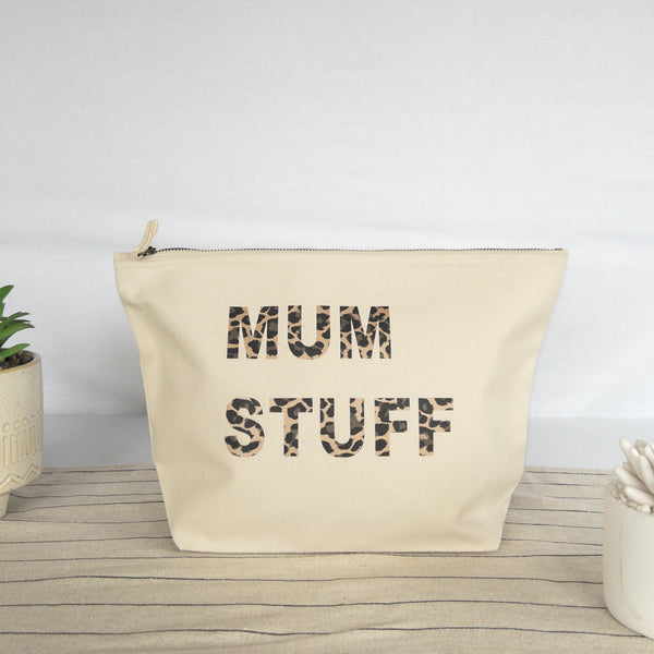 PERSONALISED LARGE NATURAL RECYCLED CANVAS POUCH