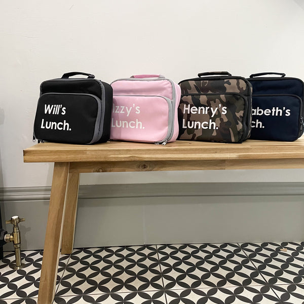 PERSONALISED NAVY LUNCHBOX