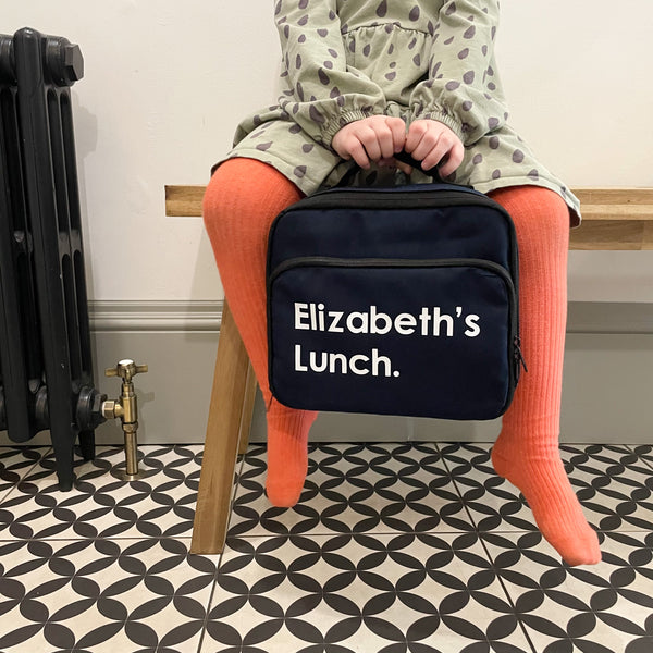 PERSONALISED NAVY LUNCHBOX
