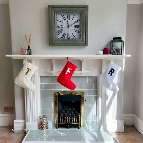 PERSONALISED SMALL RED CHRISTMAS STOCKING